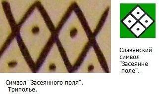 Символ засеянного поля. Трипольская культура.