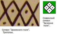 Символ засеянного поля. Трипольская культура.