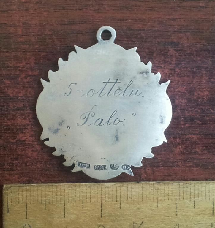 финский спортивный жетон 1-е место