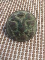 Пуговица с двуглавым орлом 1702-1720 диаметр 40мм