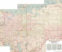 Бланковая карта России Западная часть