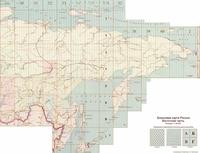 Бланковая карта России Восточная часть