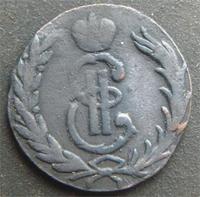красавица 1767год 1 копейка 