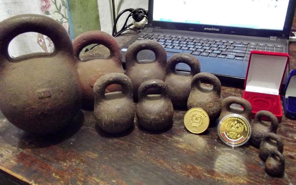  собраликомплек гирь разных заводов