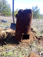 Советская окопная печка