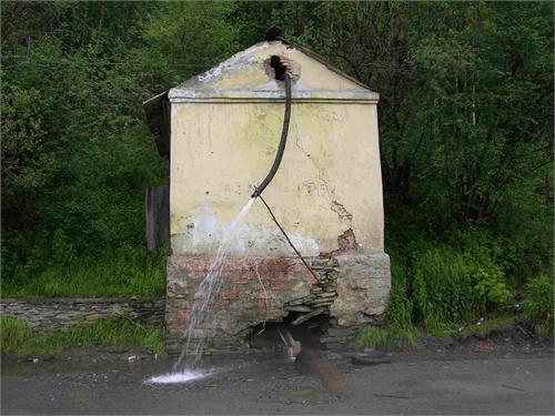 Водонапорная башня старинной железной дороги. Использовалась для снабжения приисков. Иркутская область.