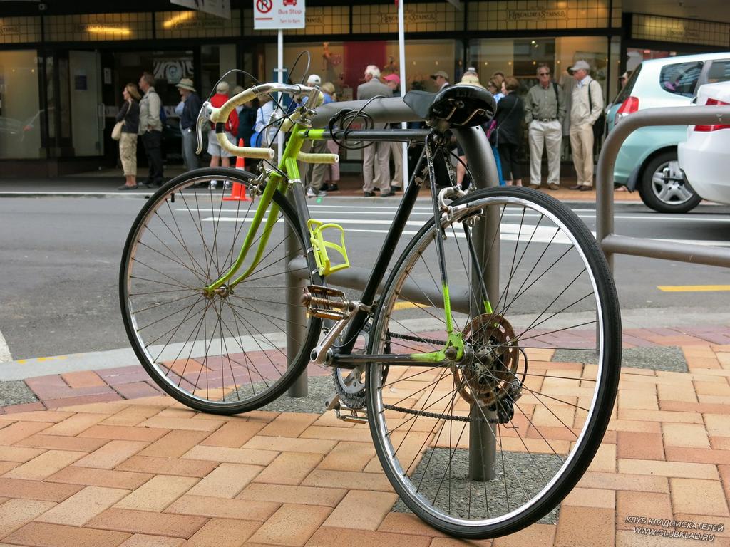 3-12 велосипед в столице НЗ Веллингтон обычный транспорт