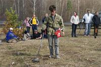 Второе место - Алексей с металлодетектором Minelab X-Terra T74. 9 целей из 11 возможных.