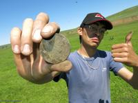 Николай нашел большую десятикопеечную монету 10 копеек СМ 1839 года Редкая, последний год чекана по каталогу 450 долларов находки краеведов кладоискателей в Понамарева