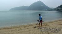 Пляжный поиск с металлоискателем в Гонконге у берегов Южно-Китайского моря. KLADTV.RU, CLUBKLAD.RU, 2014