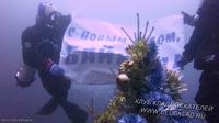 Подводный Новый год. Новогодняя ёлка на дне Байкала.  