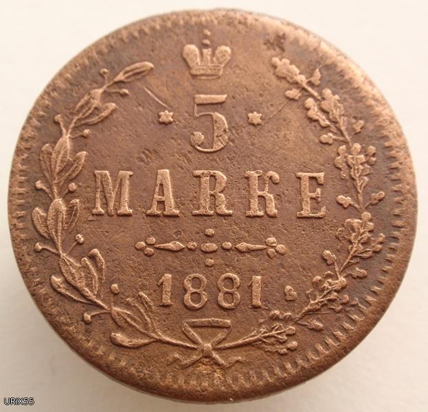 5 MARKE 1881