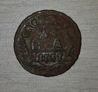 Деньга 1737 год.