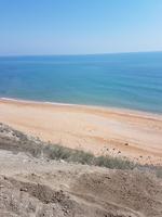 Вид с раскопа на море