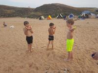 Типичный кемпинг на пляже