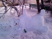 снеговик в гавно