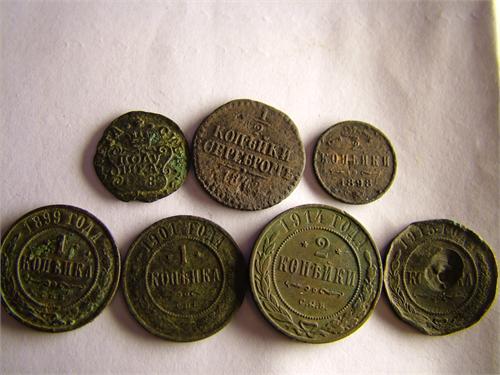 сиб.полушка 1768, 1/2 коп серебром 1842, 1/2 коп 1898, остальные видно
