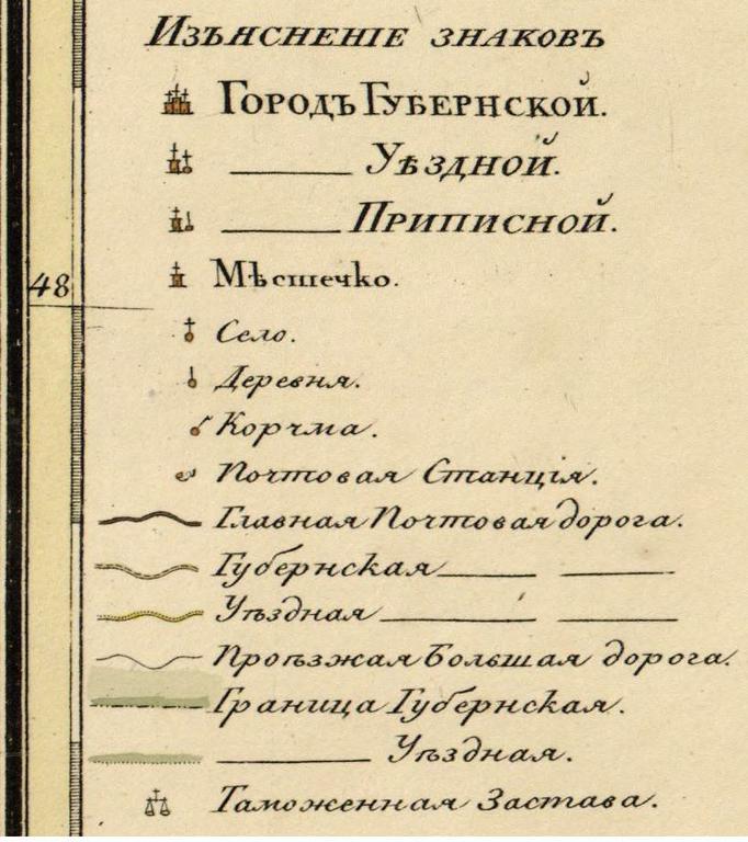 Старинные карты и обозначения на старых картах