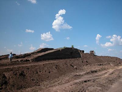 распаханный курган