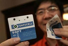 Гибкий, бумажный аккумулятор для металлоискателя