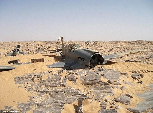 Зыбучие пески: место последнего упокоения Kittyhawk Р-40 были обнаружены в пустыне Сахара через 70 лет после того, как он там упал