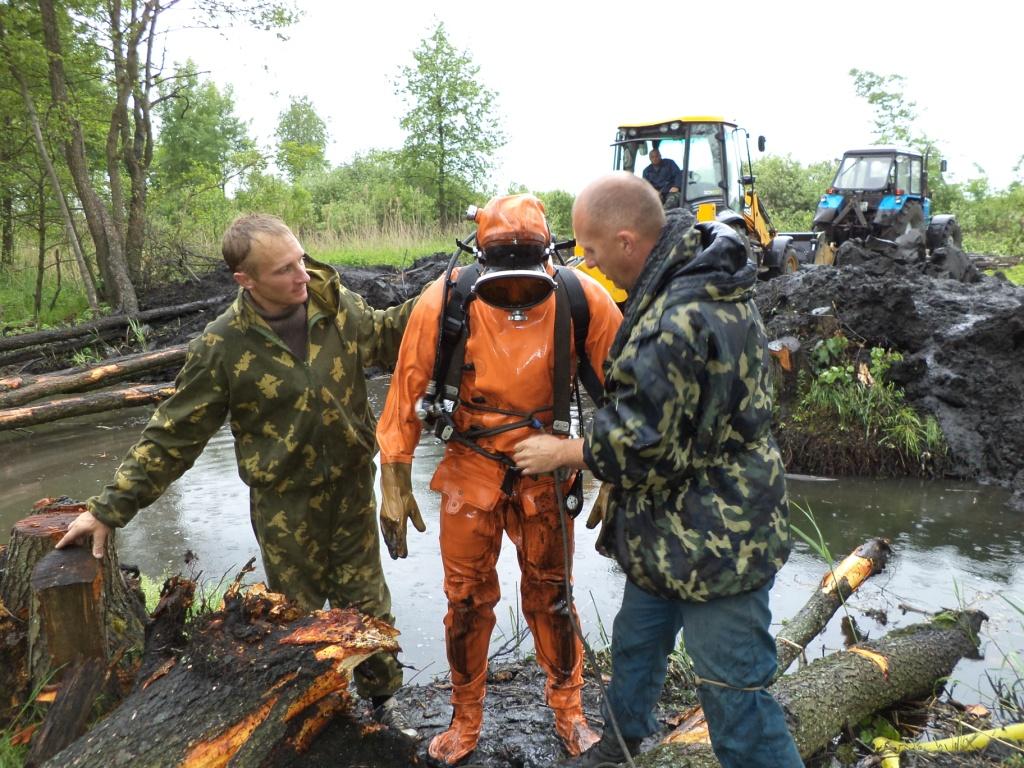 Подготовка водолаза ПСС