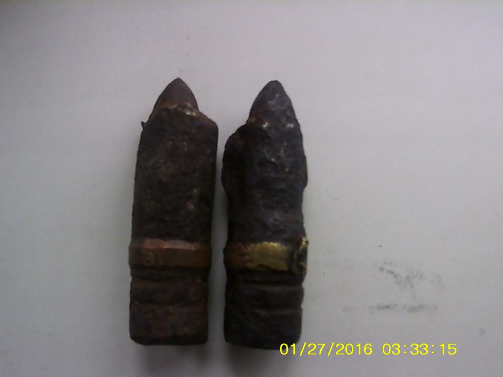 снаряды с медным ободком 