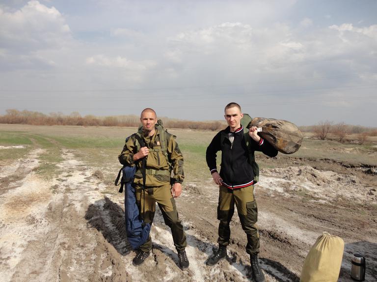 В пути