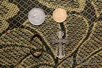 Золотое колечко, серебряный крестик и монеты СССР