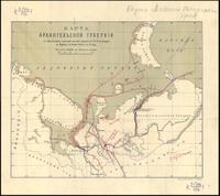 1897 Карта Архангельской губернии